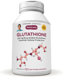 Andrew Lessman Glutathione 250 Mg - 30 Capsules - Powerful Antioxidant, Reduces Oxidative Stress. Bioavailable, Protects Cells, Tissues, Organs. Supports Immune Health. Easy-To-Swallow Capsules
