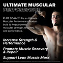 Finaflex Pure Bcaa 2:1:1, Watermelon - 9.7 Oz - Promotes Strength, Recovery & Performance - With 2:1:1 Ratio Of Leucine, Isoleucine & Valine + Vitamin C - 30 Servings Finaflex Pure Bcaa 2:1:1, Watermelon - 9.7 Oz - Promotes Strength, Recovery & Performance - With 2:1:1 Ratio Of Leucine, Isoleucine & Valine + Vitamin C - 30 Servings
