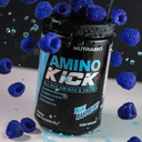 Nutrabio Amino Kick  Bcaa Powder With Natural Caffeine  Amino Acids Supplement For Energy, Hydration & Recovery  Bcaas, Electrolytes & Amino Acids  Baja Burst, 30 Servings