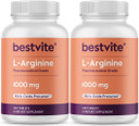 Bestvite L-Arginine 1000Mg Per Tablet (480 Tablets) (240 X 2)  Pharmaceutical Grade  Contains 20% More Pure Arginine Compared To Arginine Hcl  Nitric Oxide Precursor
