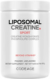 Codeage Liposomal Creatine Powder Supplement - 3-Month Supply - 5000Mg Creatine Monohydrate Pre Workout & Post Workouts - Unflavored Creatine, Pure Creatine Powder, Creatinine For Sports - 90 Servings