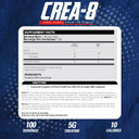 Ehp Labs Crea-8 Creatine Monohydrate Powder - Unflavored Creatine Powder For Muscle Growth, Increased Strength, Enhanced Energy Output And Improved Performance - 100 Servings (500G)