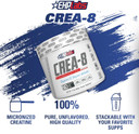 Ehp Labs Crea-8 Creatine Monohydrate Powder - Unflavored Creatine Powder For Muscle Growth, Increased Strength, Enhanced Energy Output And Improved Performance - 100 Servings (500G)