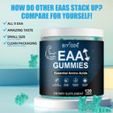 Eaa Gummies: Essential Amino Acids All 9 Essential Aminos & Branched-Chain Aminos Non-Gmo Gluten Free Vegetarian-Friendly 120 Gummie Blue Raspberry