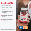 Humann Tart Cherry Gummies - Uric Acid, Immunity, Inflammation & Metabolic Health Support  Nsf Certified Sport, Powerful Antioxidant & Non-Gmo - From Maker Of Superbeets - 60 Sugar-Free Vegan Gummy