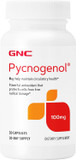 Gnc Pycnogenol 100Mg Supplement, Supports Circulatory Health, 30 Servings