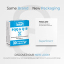 Supersmart - Pqq & Q10 (Coq10) - Powerful Antioxidant Used To Protect Mitochondria Up To 20% For Aging Cells | Non-Gmo & Gluten Free - 30 Vegetarian Capsules