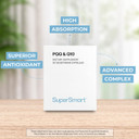 Supersmart - Pqq & Q10 (Coq10) - Powerful Antioxidant Used To Protect Mitochondria Up To 20% For Aging Cells | Non-Gmo & Gluten Free - 30 Vegetarian Capsules
