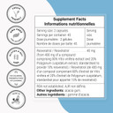 Supersmart - Resveratrol 40Mg Per Day (Well-Tolerated) - Organic Red Grapes Extract - High Potency Resveratrol Supplement | Non-Gmo & Gluten Free - 90 Vegetarian Capsules