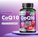 Coq10 100Mg Softgels, High Absorption Coenzyme Q10, Heart Health & Energy Production Support, Rapid Release Antioxidant Supplement - Gluten Free, Naturally Fermented, 60 Count  2 Month Supply