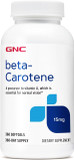 Gnc Beta-Carotene 15Mg | A Precursor To Vitamin A Which Is Essential For Normal Vision | 360 Count