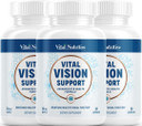 Vital Vision Support  Eye Health Supplement With Vitamin A, Lutein, Beta Carotene & Antioxidants  Eye Vitamins Support Hydration & Oxidative Stress -90 Days Serving