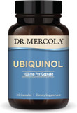Dr. Mercola Ubiquinol - 100 Mg Ubiquinol - Supports Energy Production - Antioxidant Supplement - Non-Gmo, Gluten-Free & Soy-Free - 30 Capsules (30 Servings)