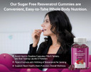 Cognitune Resveratrol Gummies  Sugar Free 1500Mg Antioxidant Supplement For Heart, Brain & Immune Support  Powerful Anti-Aging Trans Resveratrol Chews For Longevity & Wellness