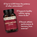 Dr. Mercola Organic Astaxanthin - 4 Mg Astaxanthin - Powerful Antioxidant Support - Organic Microalgae Extract - Non-Gmo, Gluten-Free & Soy-Free - 90 Capsules (90 Servings)
