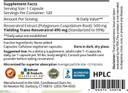 Mega Resveratrol, Pharmaceutical Grade,99% Pure, Isolate, Micronized Trans-Resveratrol, 120 Veggie Caps, 500Mg Per Capsule. Purity Certified. Absolutely No Toxic Inactive Ingredients Added