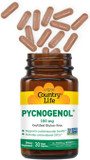 Country Life Pycnogenol 100Mg - French Maritime Pine Bark Extract Antioxidants Supplement - Supports Cardiovascular Health - No Yeast, Corn, Wheat, Soy, Milk, Salt, Preservatives - 30 Capsules
