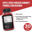 Orphic Nutrition Apple Cider Vinegar Gummies - 1000Mg - Acv Weight Loss Gummies - Supports Digestion, Detox & Cleansing - Vit B12, Beetroot - Gomitas De Vinagre De Manzana (120 Pcs)