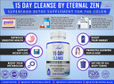 Eternal Zen 15 Day Colon Cleanser Detox With Extra Strength Herbs, Senna Is A Fast Acting Natural Laxative For Constipation Relief - Whole Body Cleanse - 30 Capsules