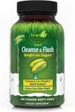Irwin Naturals 2-In-1 Cleanse & Flush Weight Loss Support - 60 Liquid Soft-Gels - Flushes Digestive Tract & Reduces Bloating - 30 Total Servings
