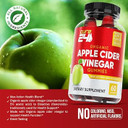 Organic Apple Cider Vinegar Gummies, Vegan & Non-Gmo, Gluten Free, Gelatin Free, Acv Supplement Gummies For Adults, 60 Count, Made In Usa, (60 Gummies)