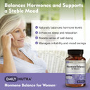 Hormone Balance - Women'S Serotonin Supplement - Ksm-66 Ashwagandha, Dong Quai, Chaste Tree Berry, Rhodiola, & Cocoa Bean Extracts - For Female Hormones, Pms, Menopause (60 Capsules)