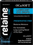 Ocusoft Retaine Cmc Preservative-Free Artificial Tears For Long-Lasting Relief Of Dry Eyes  Carboxymethylcellulose Sodium 0.5% - 30 Sterile Single-Dose Containers