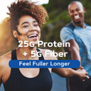 Gnc Lean Shake 25 Meal Replacement Powder, Weight Management, With 25G Protein And High Fiber, Keto, Cookes And Cream, 16 Servings