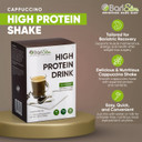 Barislim Bariatric High Protein Drink Mix - Promotes Muscle Recovery & Healthy Lifestyle - Low Sugar & Low Carb - Ideal For Bariatric Patients & Post-Weight Loss Surgery Support | Cappucinno (9 Oz)