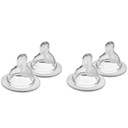 Mam Bottle Nipples Extra Fast Flow Nipple Level 4, For 6+ Months, Skinsoft Silicone Nipples For Baby Bottles, Fits All Mam Bottles, 4 Pack