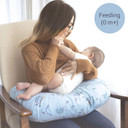 Nuby Support Pod Infant Breastfeeding Pillow - Baby Support Pillow For Newborns - White
