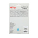 Nuby On The Go Baby Nursing Cover For Breastfeeding, Lightweight Breathable Fabric, Built In Pockets For Pacifiers And Nursing Pads, Gray Chevron