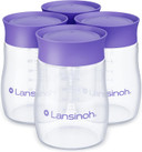 Lansinoh Breastmilk Storage Breast Pump Bottles, 4 Count