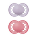 Mam Original Matte Baby Pacifiers, Binky For 16+ Months, Bpa-Free Silicone Nipple, Easy To Clean, Best For Breastfed Babies, Developed With Medical Experts, 2 Count Binkies With Sterilizer Case