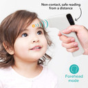 Dr. Talbot'S Easy Handle Non-Contact Infrared Thermometer With Led Screen, Fever Warning Indicator, Accurate 1 S Reading For Baby, Kids, & Adults, White