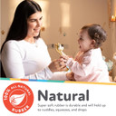 Nuby Jackie The Giraffe Natural Rubber Baby Teether - 3+ Months - Baby Teething Toy Nuby Jackie The Giraffe Natural Rubber Baby Teether - 3+ Months - Baby Teething Toy
