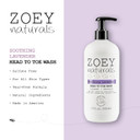 Zoey Naturals Fragrance-Free Head To Toe Baby & Toddler Wash  Tear-Free Body Wash And Shampoo With Gentle Ph For Sensitive Skin  9.65 Oz