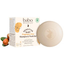 Babo Botanicals Sensitive Baby Fragrance-Free 2-In-1 Shampoo & Wash Bar - Shea Butter, Calendula & Aloe Vera - Ewg Verified - Cruelty-Free - Vegan - Pediatrician Tested - For Babies & Kids