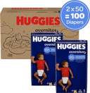Overnight Diapers Size 5 (27+ Lbs), 44 Ct, Huggies Overnites Nighttime Baby Diapers