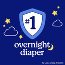 Overnight Diapers Size 5 (27+ Lbs), 44 Ct, Huggies Overnites Nighttime Baby Diapers
