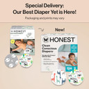 The Honest Company Clean Conscious Diapers For Delicate Skin | Up To 100% Leakproof | Hypoallergenic, Fragrance Free | Gender Neutral | Club Box, Size 6 (35+ Lbs), 40 Count (Prints May Vary) The Honest Company Clean Conscious Diapers For Delicate Skin | Up To 100% Leakproof | Hypoallergenic, Fragrance Free | Gender Neutral | Club Box, Size 6 (35+ Lbs), 40 Count (Prints May Vary)