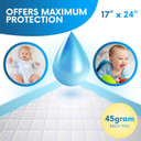 Healqu Disposable Baby Changing Pad Liners - Case Of 300, Super Soft, Absorbent And Waterproof - Mess-Free Baby Diaper Changes On Every Surface - 17" X24