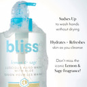 Bliss Lemon & Sage Happy Hands Duo | Hydrating Hand Wash & Nourishing Hand Cream Set With Decorative Tray