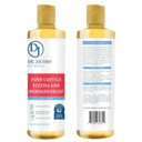 Dr. Jacobs Naturals Hypoallergenic Castile Soap, Dermatologist Tested Unscented Soap For Eczema & Psoriasis Relief - Sensitive Skin Body Wash Vegan & Gluten-Free Formula For All-Day Hydration 16Oz-2Pk
