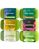 O Naturals 100% Natural Bar Soap - Gift Set - Organic Ingredients & Essential Oils - Spa Gifts For Women & Men, Body Wash & Face Soap - 6Pc Green Tea Soap Collection