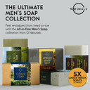 O Naturals 5Pc Mens Soap Gift Sets, Gifts For Men, Organic Bar Soap For Men, Mens Gift Set Exfoliating Soap Cedarwood & Mint, Mens Bar Soap In Citrus, Olive Oil, African Black Soap, Soap Gifts For Men