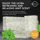 O Naturals 7.76 Oz (3Pc) Exfoliating Soap Bar With Dry Mint Leaves - Medium Grit Mens Soap - All Natural Exfoliation Bar Soap For Men - Mint Bar Soap - Face Soap Bar - Moisturizing Mens Face Bar Soap