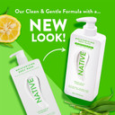 Native Moisturizing Body Wash Contains Naturally Derived Ingredients | For Women & Men, Sulfate, Paraben, & Dye Free Leaving Skin Soft And Hydrated | Lemon Balm & Bamboo 18 Oz