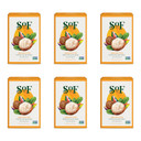 Sof Triple Milled Bar Soap - With Coconut Oil & Organic Shea Butter- Vegan & Non Gmo- Free From Phthalates, Sulfates & Parabens- Green Tea Leaves - 6 Oz Bar 4 Bars