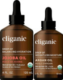 Cliganic Carrier Oils Duo: Organic Jojoba Oil And Organic Argan Oil